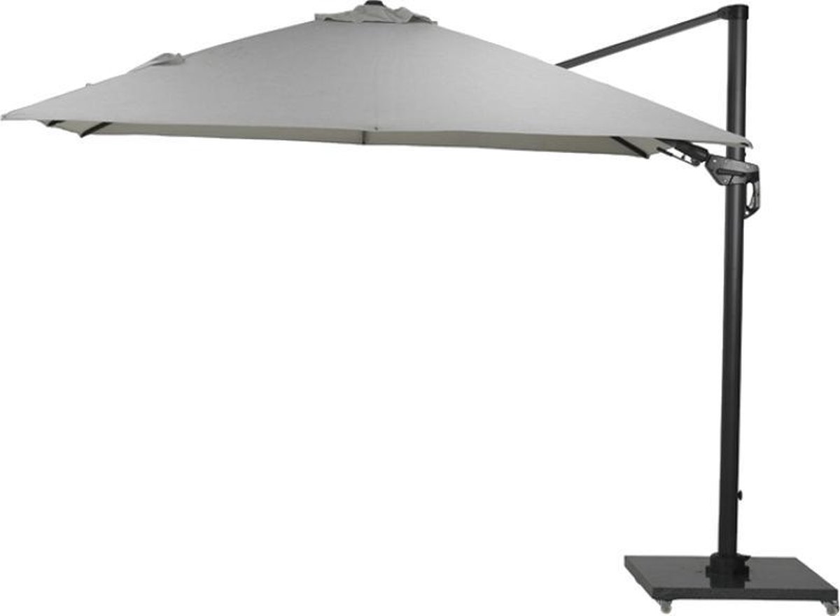 Garden Impressions Hawaii Deluxe zweefparasol - 300 x 300 - carbon black/ sand (8713002116663)