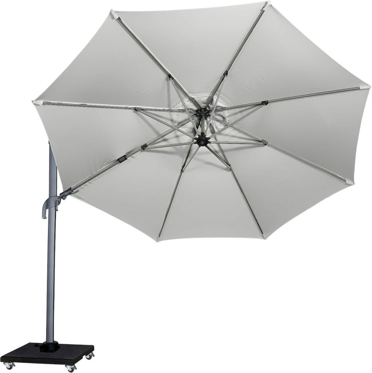 Platinum Zweefparasol Summer T2 Light Grey Ø 350 cm (8720039162969)