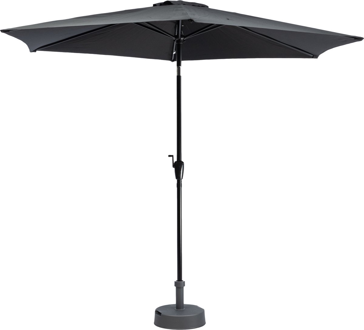 MaxxGarden Stokparasol - tuin en balkon parasol - opdraaisysteem - 300 cm - Zwart (5404022209017)