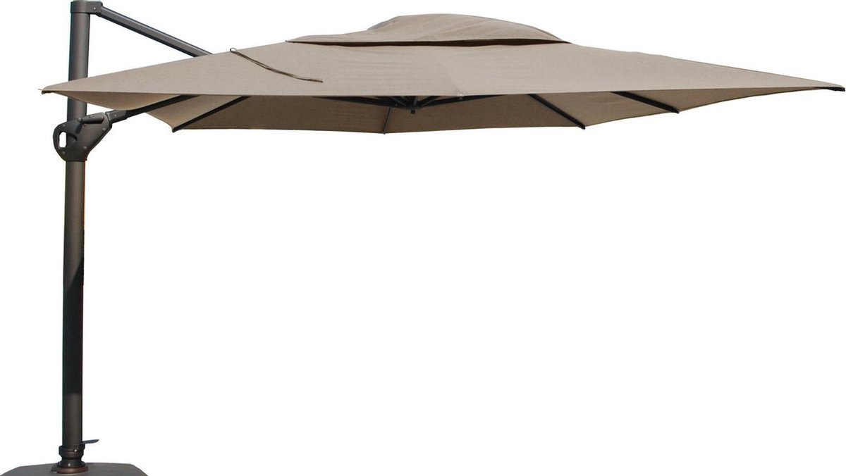 4 Seasons Hacienda zweefparasol 300x400 cm. - Taupe (8718144544077)