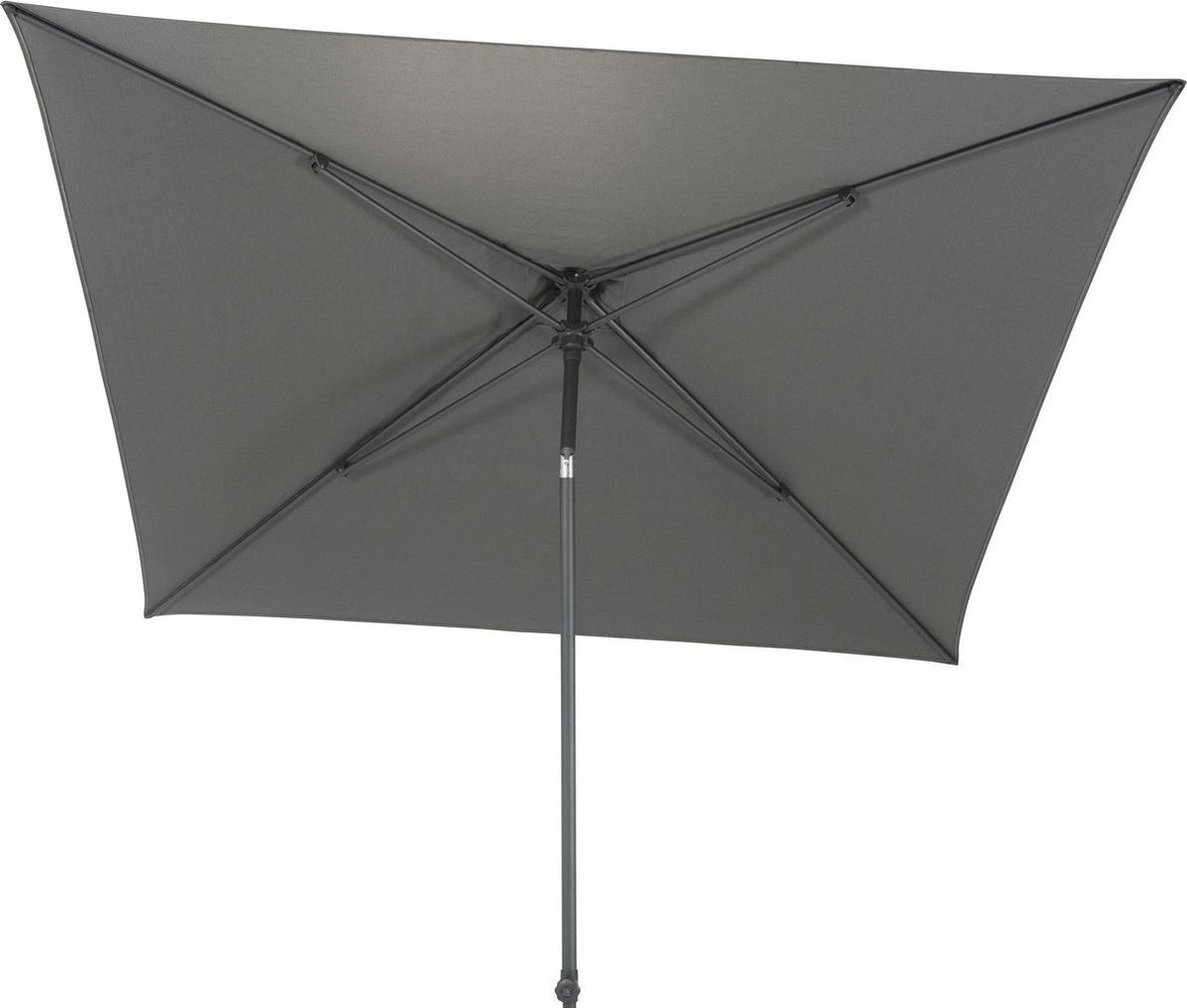 4-Seasons stokparasol Azzurro 250 x 250 cm - Charcoal (8718144571424)