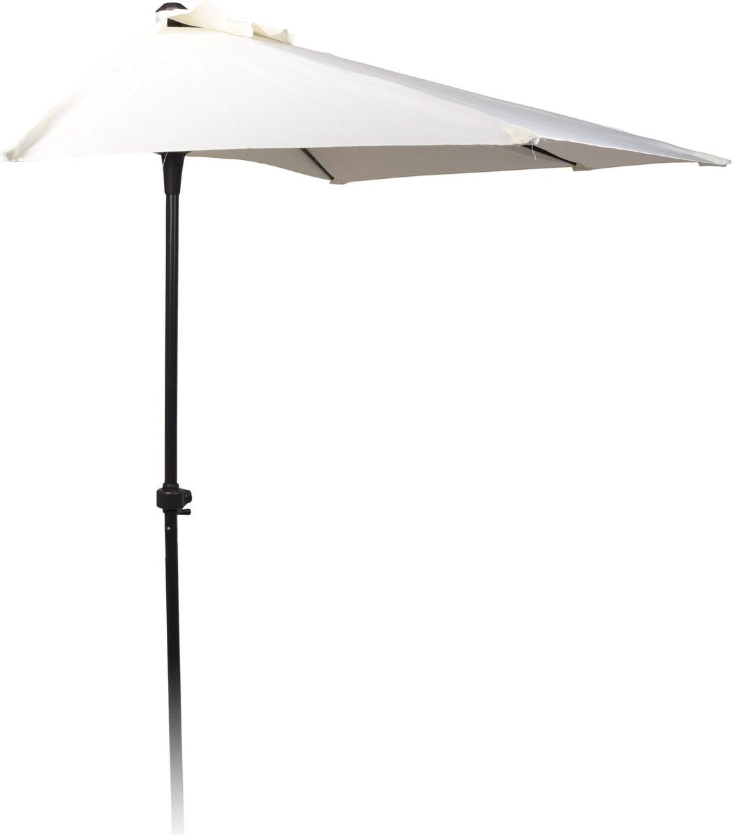 4goodz muurparasol halfrond diameter 250 cm - Wit (7436939161186)