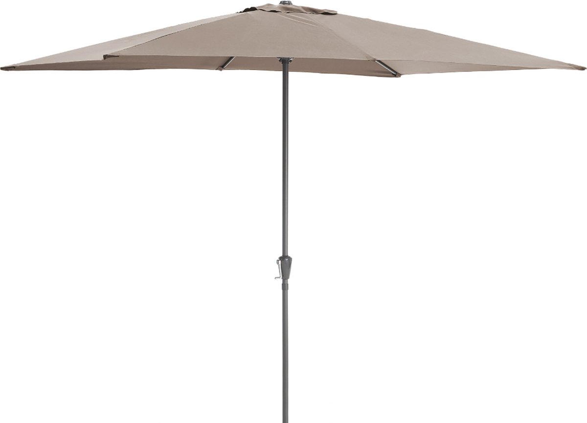 ACAZA Parasol - Parasols - Stokparasol - Stokparasols - Parasols Rechthoek - 200x300 cm - Taupe - Strandparasol (5400943017977)