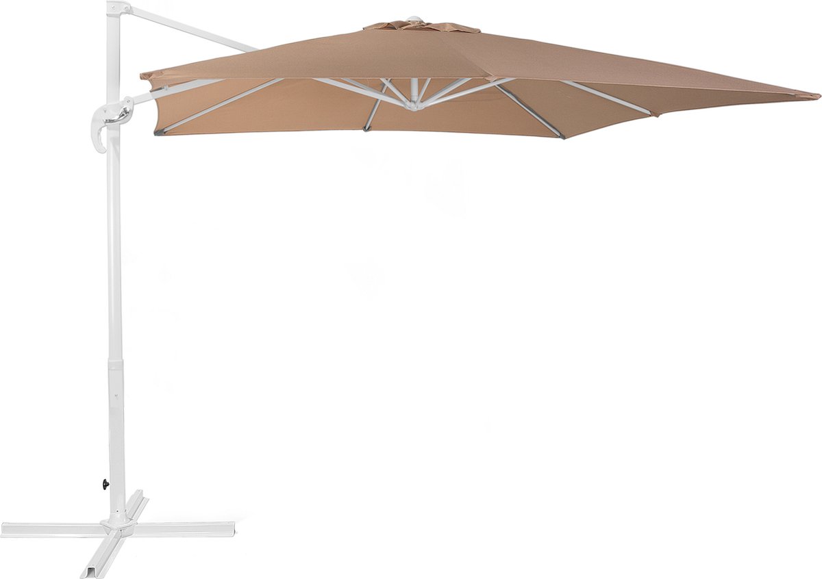 Beliani MONZA - Zweefparasol - Beige - Kunststof (4260602371007)