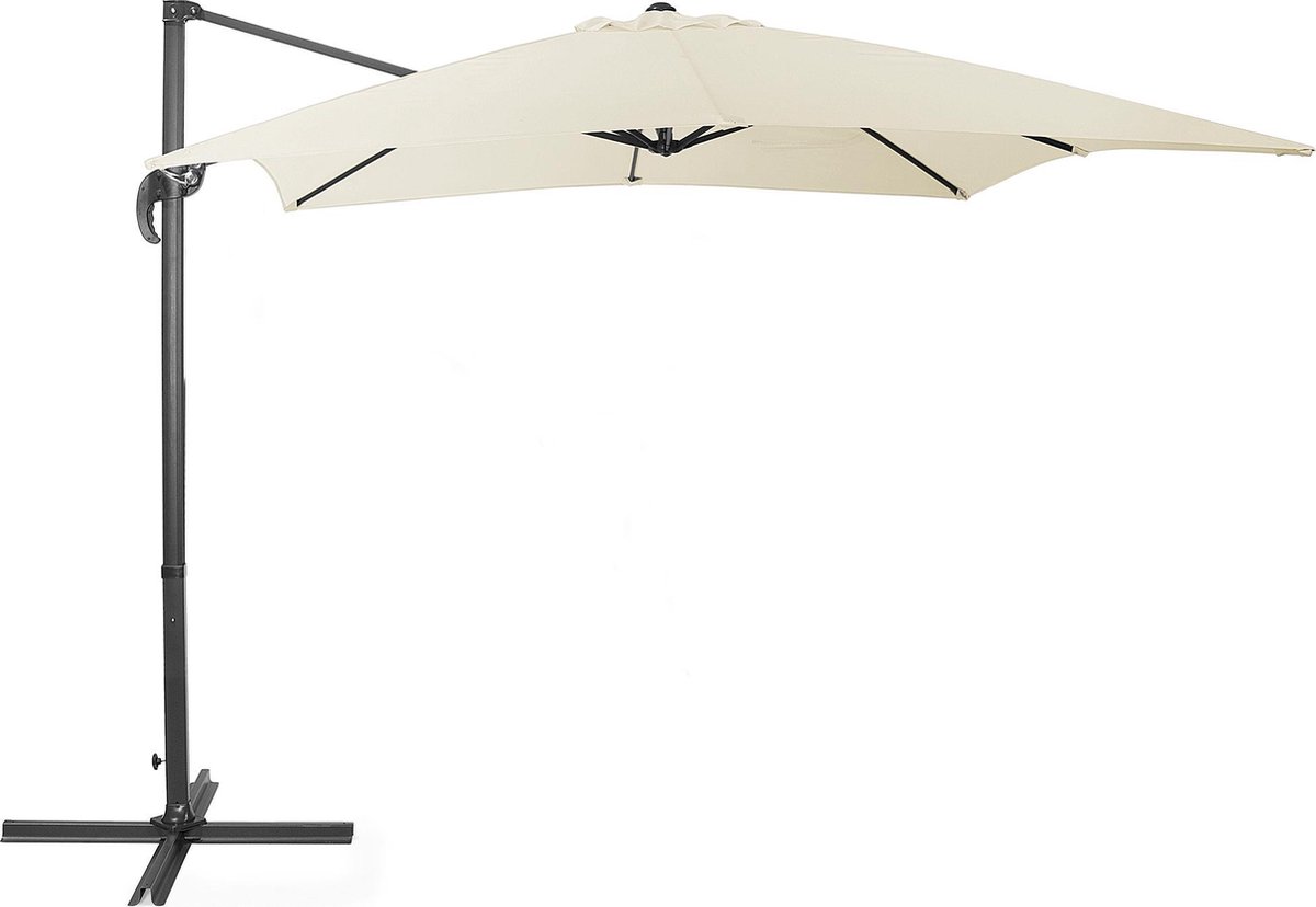 Beliani MONZA - Zweefparasol - Beige - Kunststof (4260602371038)