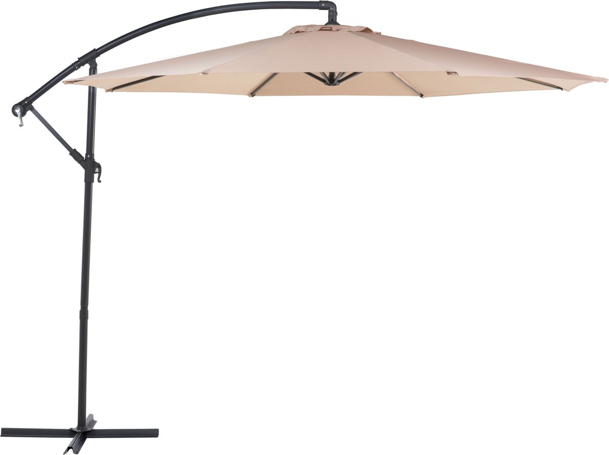 Beliani RAVENNA - Zweefparasol - Beige - Kunststof (4260580936236)