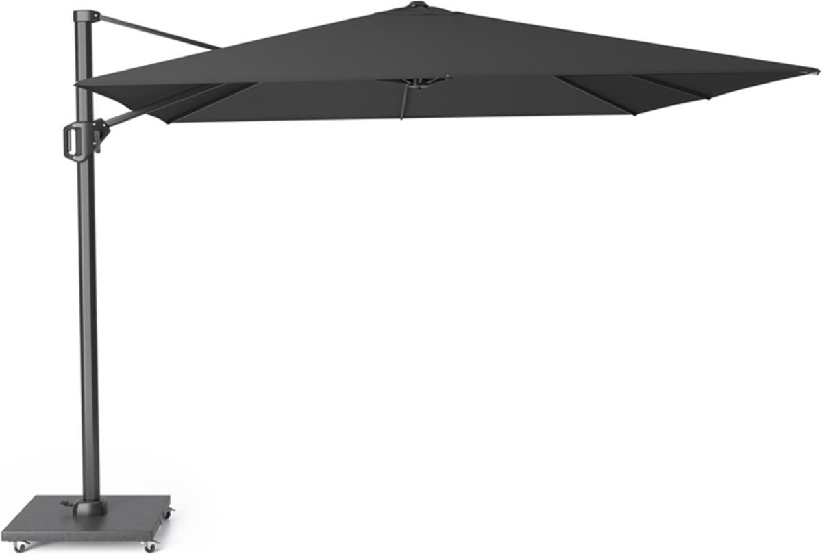 Challenger T1 premium zweefparasol 300x300 cm faded black (0659424230601)