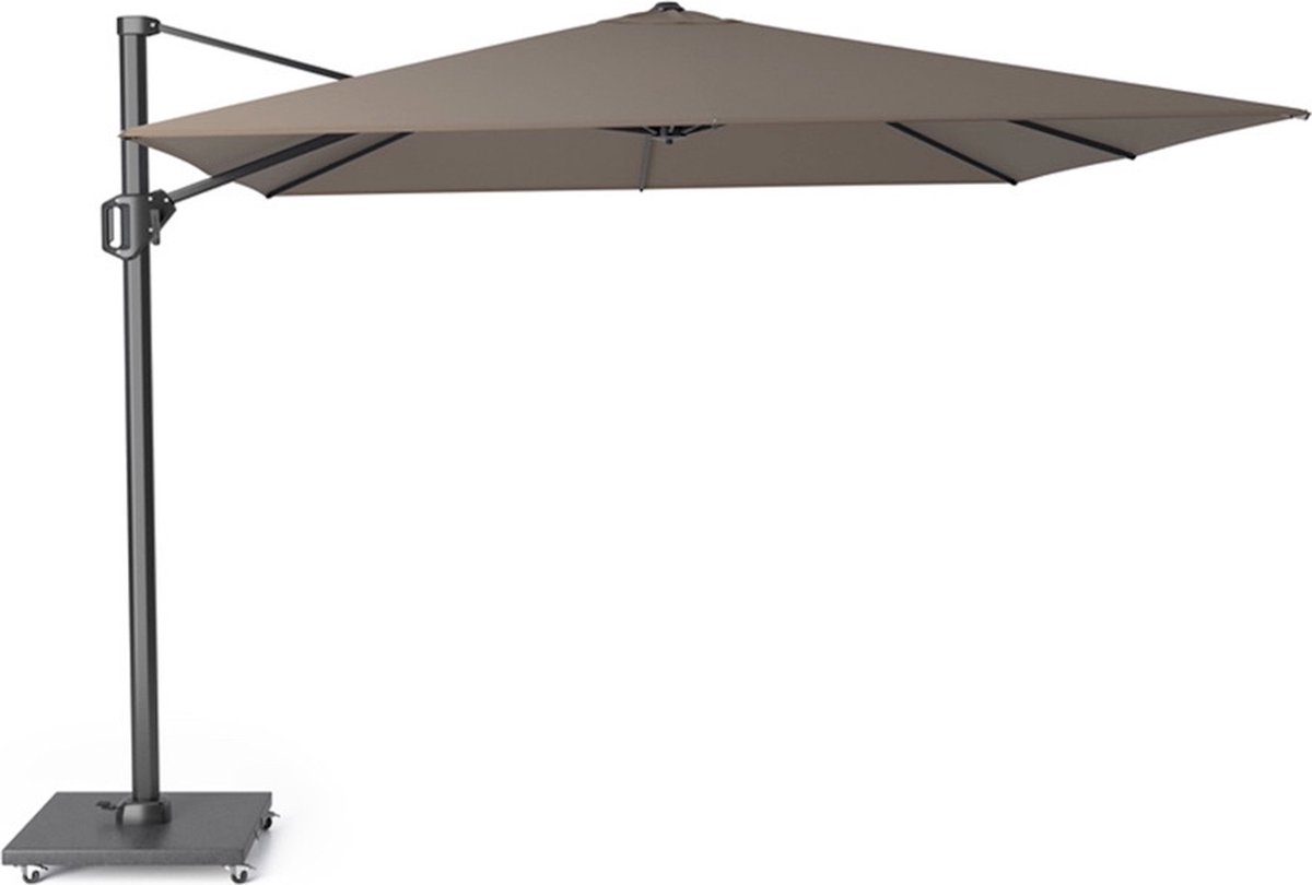 Challenger T1 premium zweefparasol 300x300 cm havanna (0659424230625)