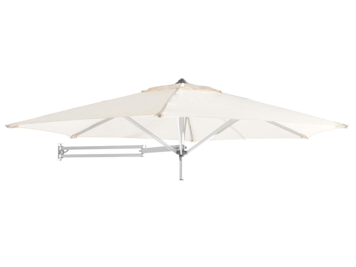 Easysol - Muurparasol - Parasol Muurbevestiging - ⌀ 250 cm diameter - Ecru - Wandparasol - Muurparasols (5425026440855)