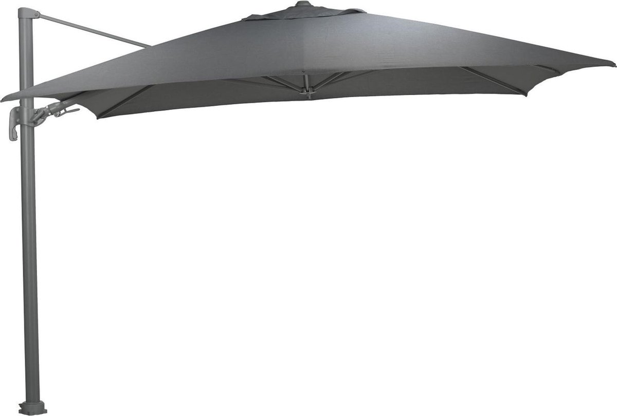 Garden Impressions Hawaii Big pole zweefparasol - 350 x 350 - arctic grey/ donkergrijs (8713002118124)