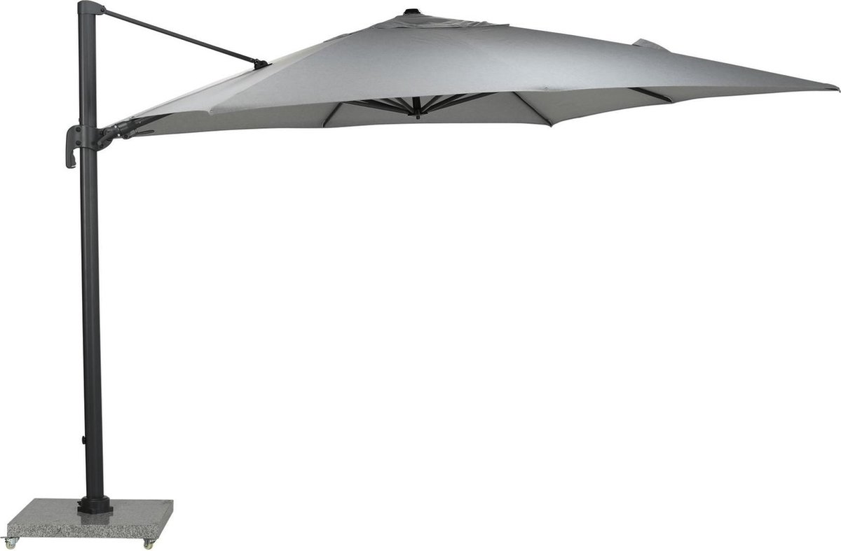 Garden Impressions Hawaii Big pole zweefparasol - 350 x 350 - carbon black/ licht grijs (8713002118049)