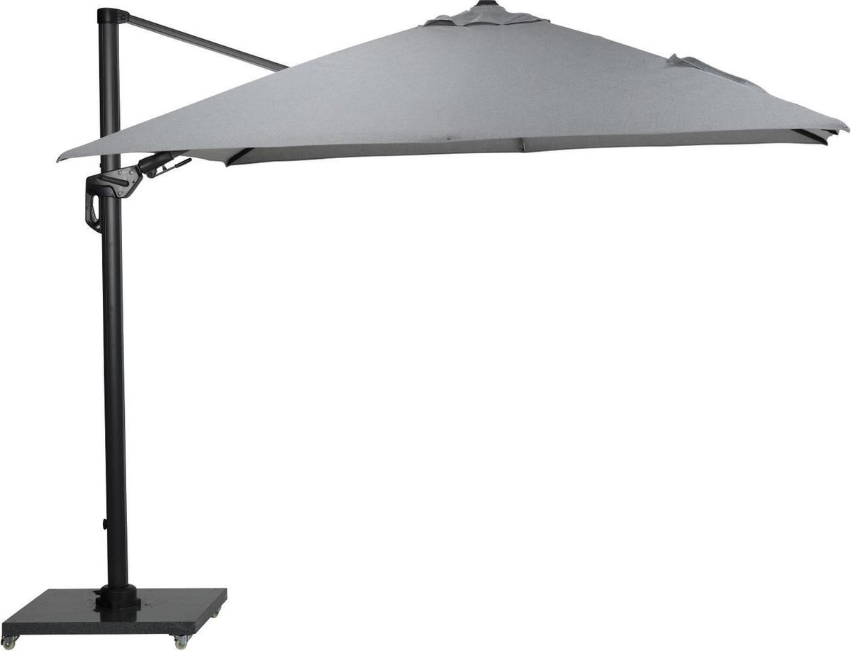 Garden Impressions Hawaii Deluxe Zweefparasol 300x300 - Carbon Black/Lichtgrijs (8713002116649)