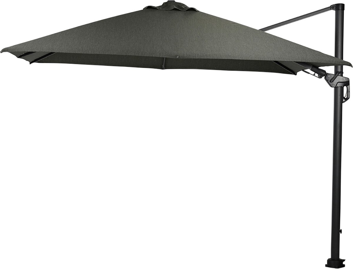 Garden Impressions Hawaii Deluxe Zweefparasol 300x300 - Carbon Black/Moss Green (8713002116687)