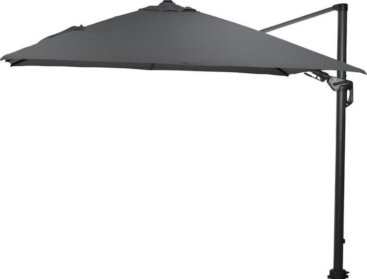 Garden Impressions Hawaii Deluxe zweefparasol - 300 x 300 - carbon black/ donkergrijs (8713002116625)