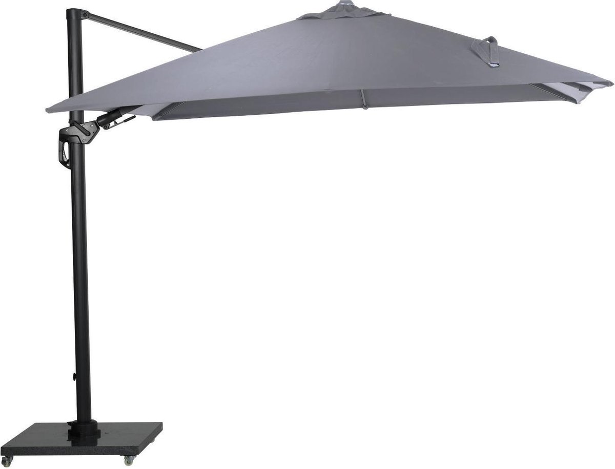 Garden Impressions Hawaii Lumen zweefparasol - 300 x 300 - carbon black/ lichtgrijs (8713002118544)