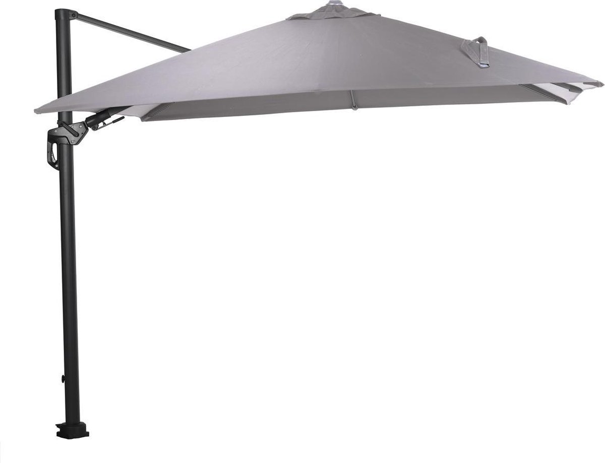 Garden Impressions Hawaii Lumen zweefparasol - 300 x 300 - carbon black/ sand (8713002118568)