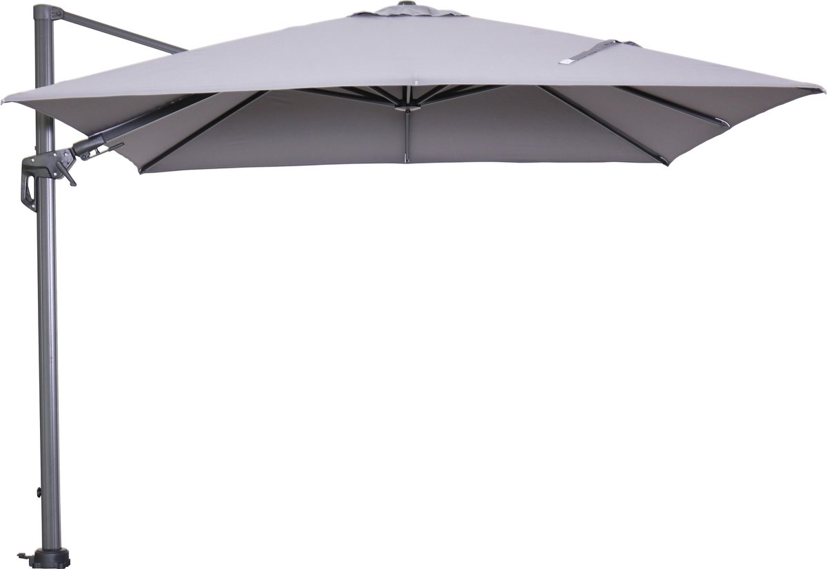 Garden Impressions - Hawaii - Original - Zweefparasol - vierkant - 3x3m - Royal grey frame (8713002112009)