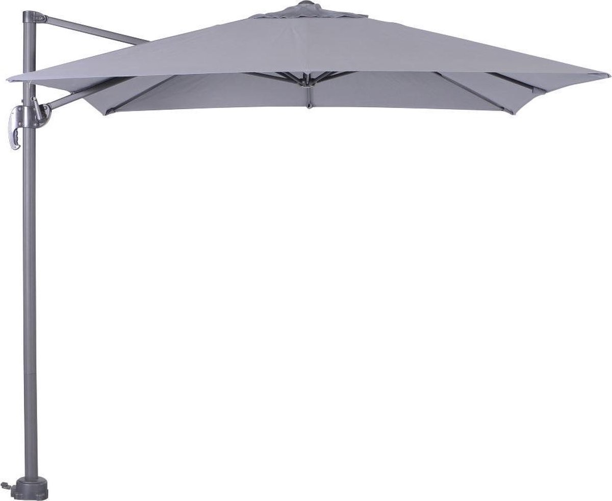 Garden Impressions Hawaii S zweefparasol - 250 x 250 cm - carbon black/ licht grijs (8713002504101)