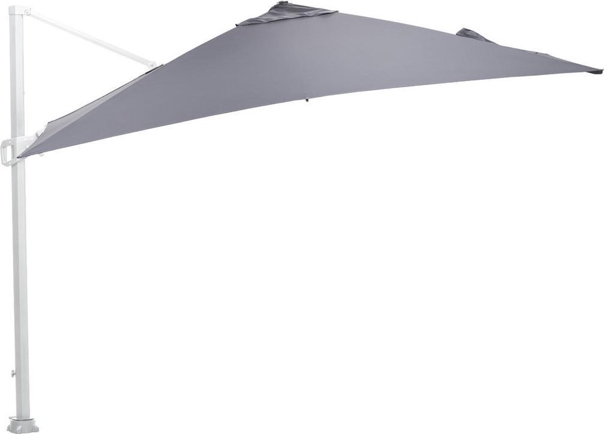 Garden Impressions Hawaii Zweefparasol 300x300 - Wit/Lichtgrijs (8713002503005)