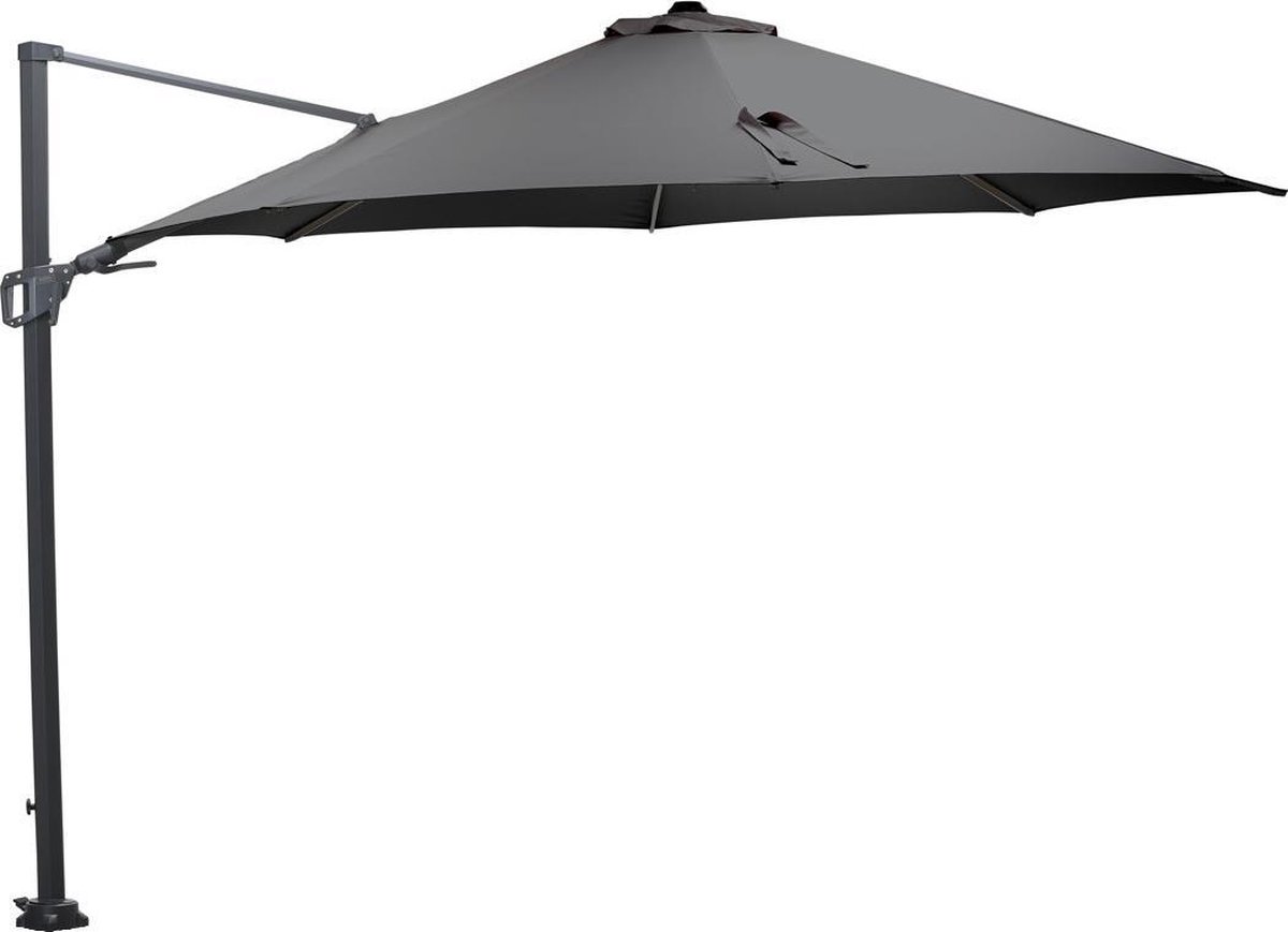 Garden Impressions Hawaii zweefparasol - 350 cm - carbon black/ donker grijs (8713002501247)