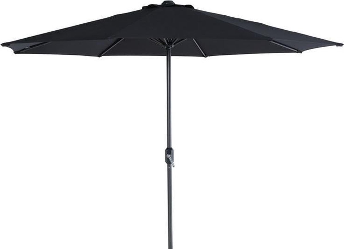 Garden Impressions Stokparasol - Lotus - ⌀300 cm - Zwart (8713002110807)