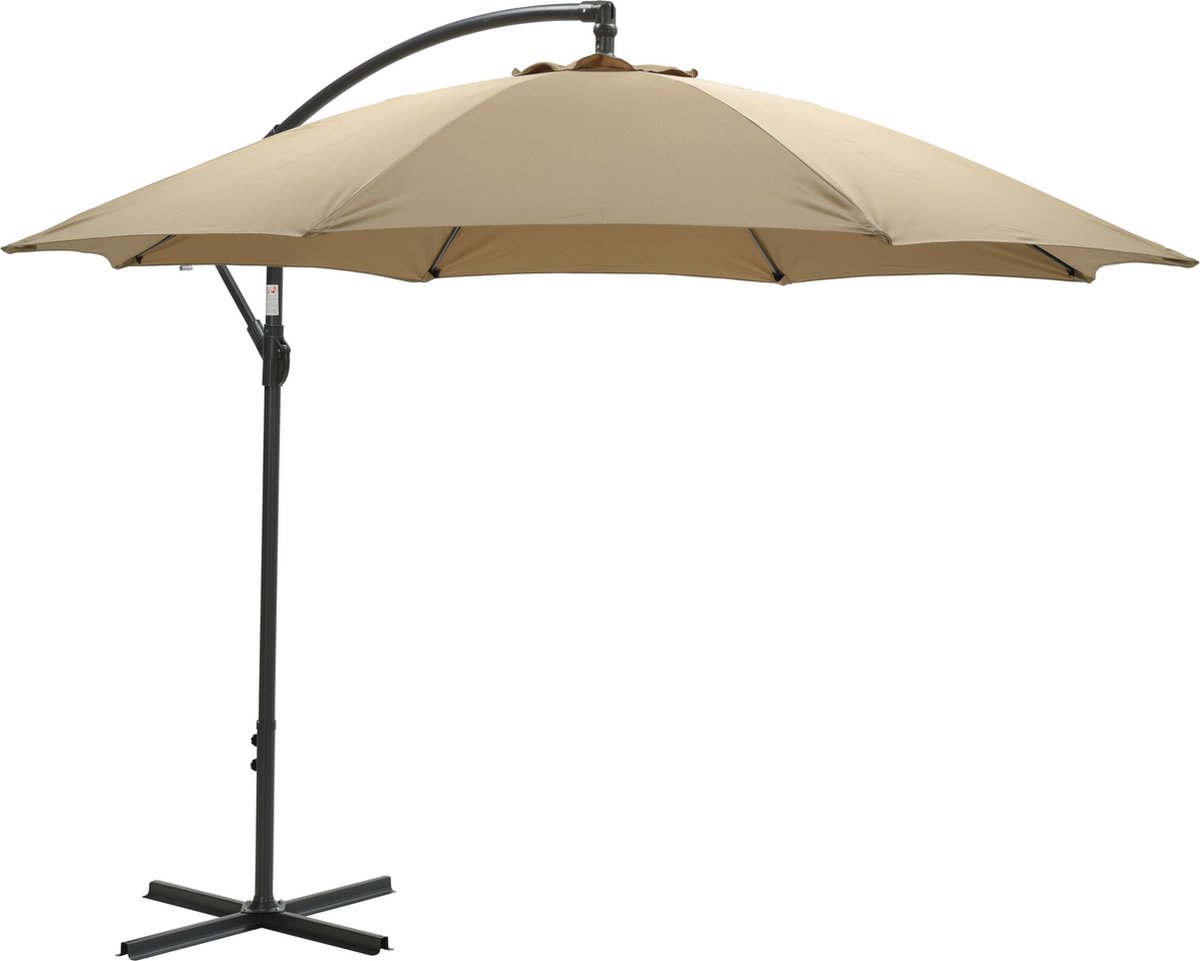 Garden Impressions Zweefparasol - Athene - ⌀300 cm - Taupe (8713002110968)