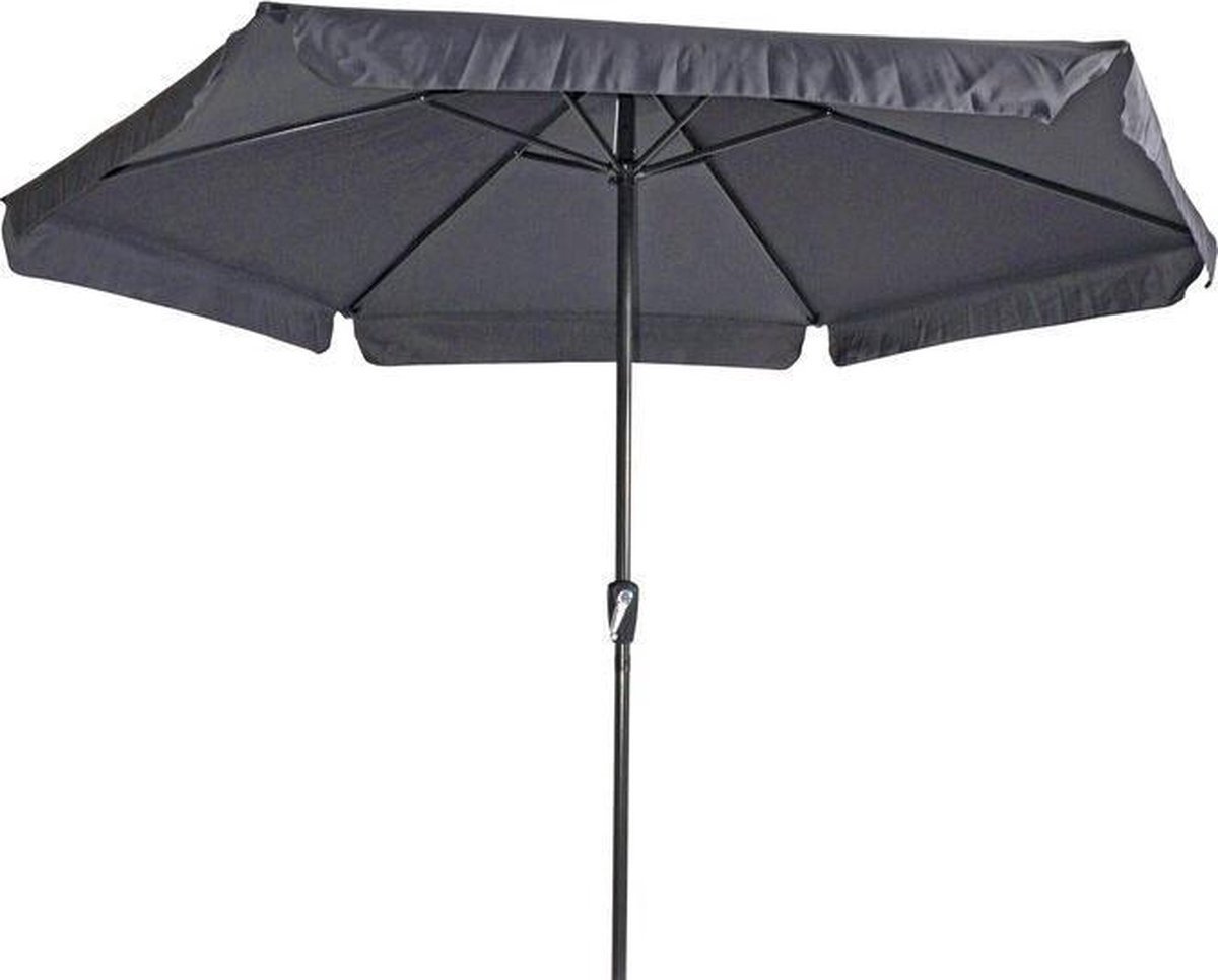 Outdoor Living Gemini Parasol - stokparasol - ⌀300 cm - donkergrijs/antraciet (8714365530035)