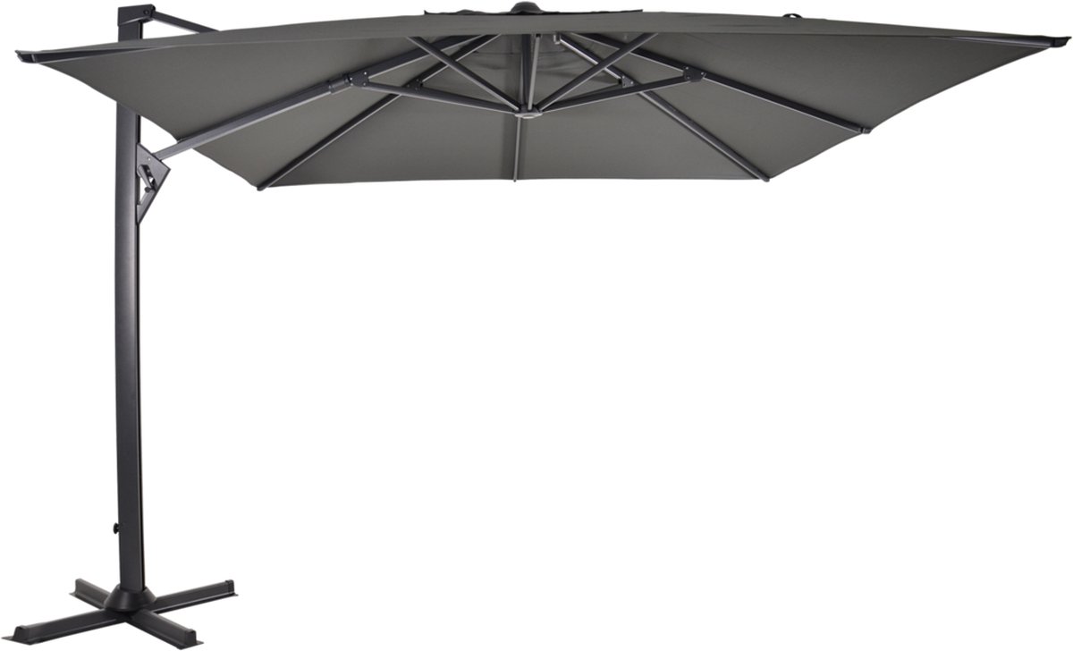 Outdoor Living - Zweefparasol Taurus grijs 3x3mtr (8714365533531)