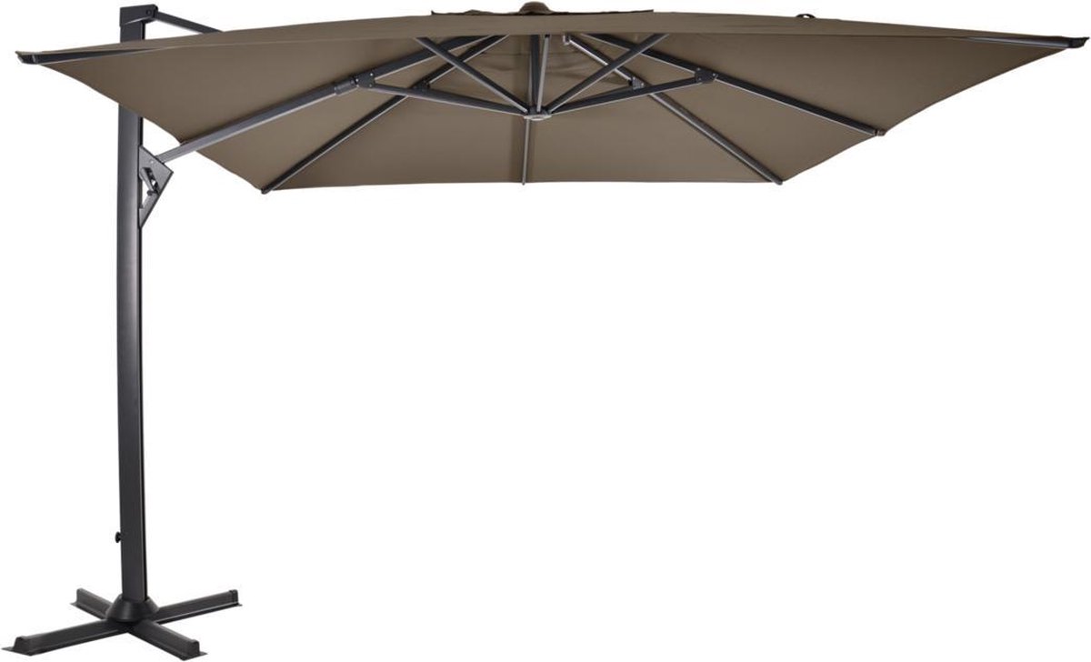 Outdoor Living - Zweefparasol Taurus taupe 3x3mtr (8714365533548)