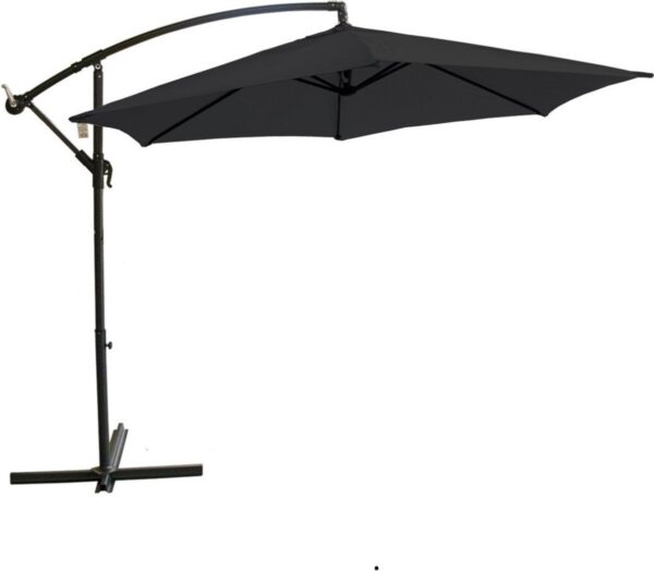 Parasol Antraciet - Zweefparasol - Hangparasol (8430540979641)