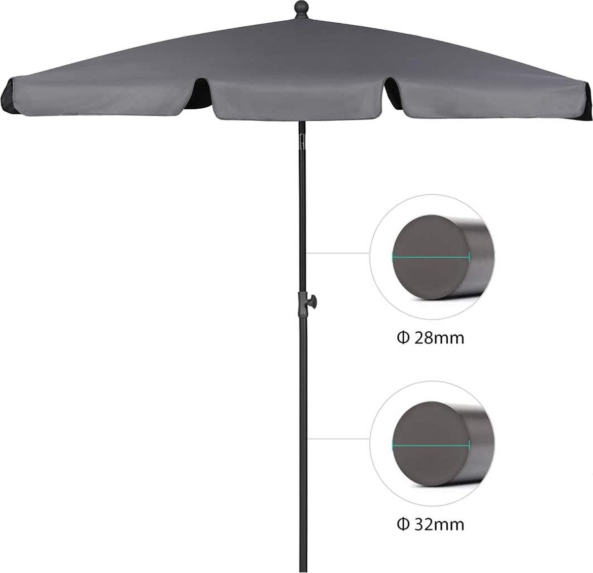 Parasol - Tuin Parasol - Stokparasol - Umbrella Garden (6221237089826)