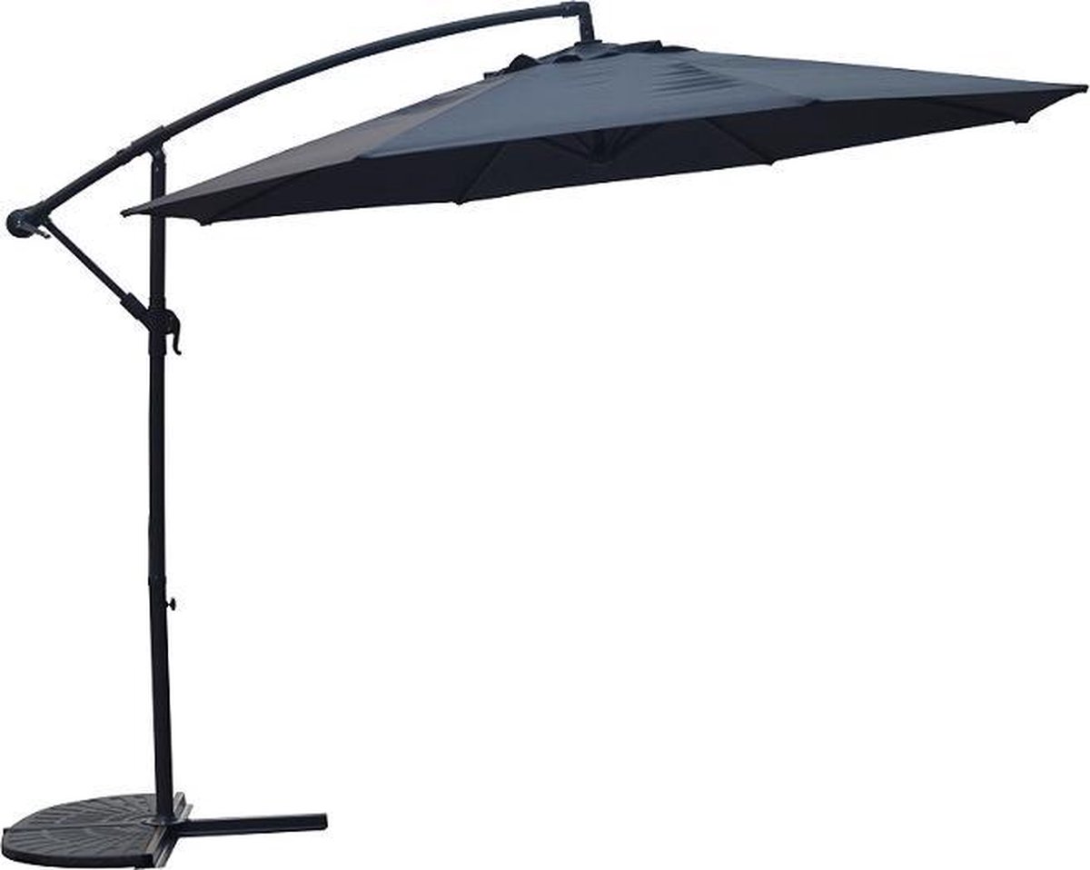 PimXL Zweefparasol - ⌀300 cm - Antraciet (8719497490110)