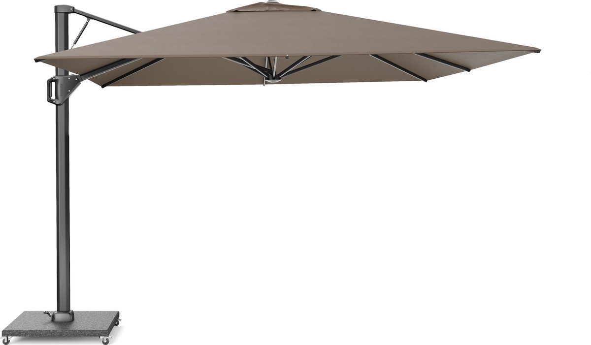 Platinum Sun & Shade - Zweefparasol - Beaufort - 320x320cm - Havana - 360° Draaibaar - 98% UV protectie (8720039168299)