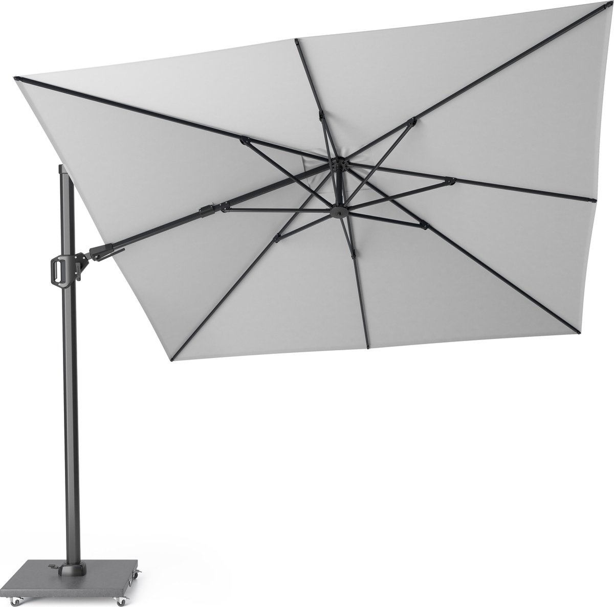 Platinum Sun & Shade - Zweefparasol - Challenger T² - 300x300 cm - Wit - Dubbel Kantelbaar - 360° Draaibaar - 96% UV protectie (8717591772668)