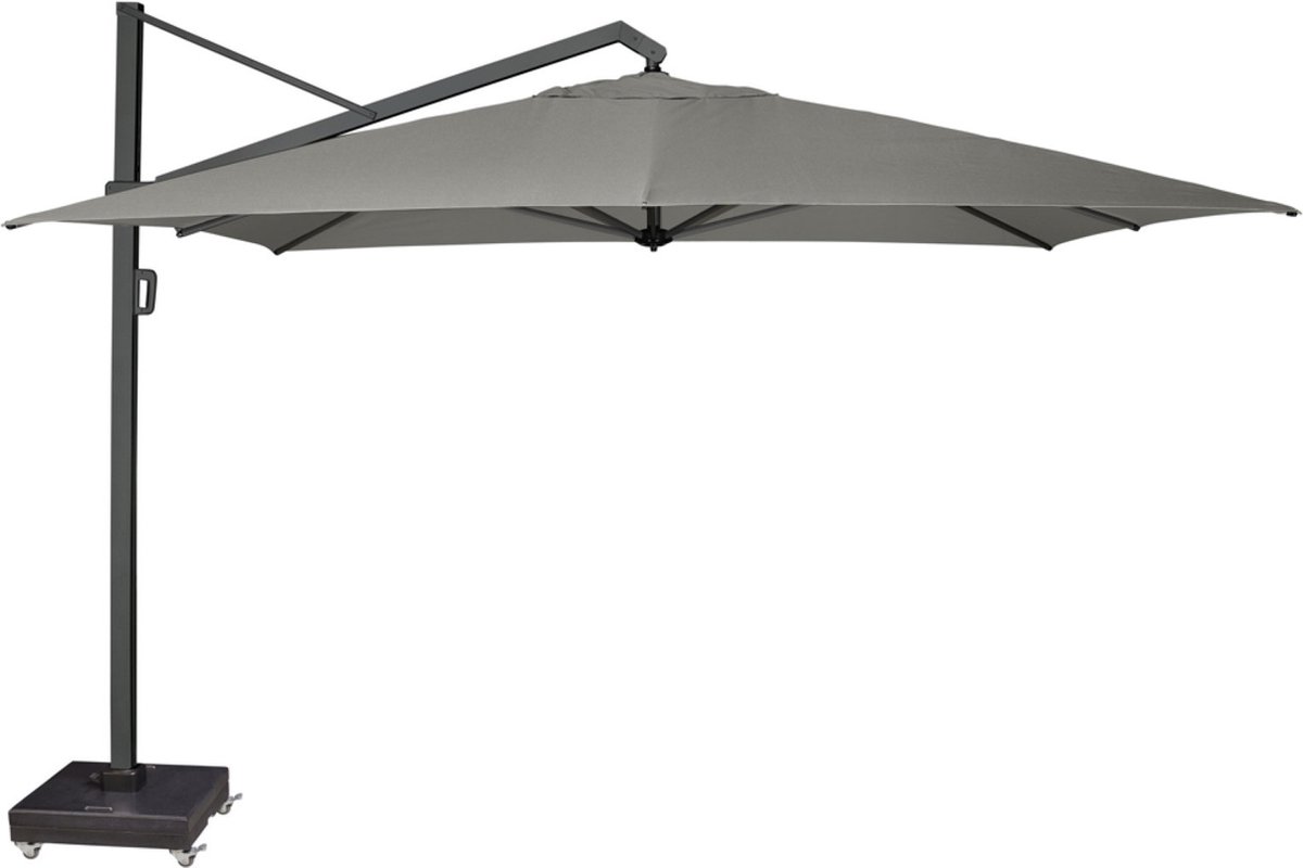 Platinum Sun & Shade - Zweefparasol - Icon Premium - 350x350cm - Manhattan - Kantelbaar - 360° Draaibaar - 98% UV protectie (8717591773436)