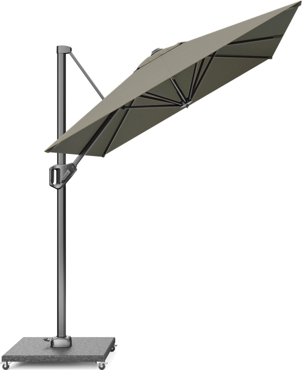 Platinum Sun & Shade - Zweefparasol - Voyager T1 - 300x200cm - Taupe - Kantelbaar - 360° Draaibaar - 96% UV protectie (8720039162679)