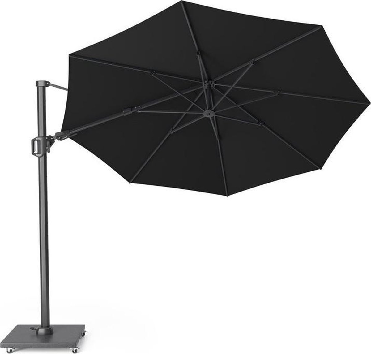 Platinum zweefparasol Challenger T² ⌀350 cm - zwart (8717591779285)