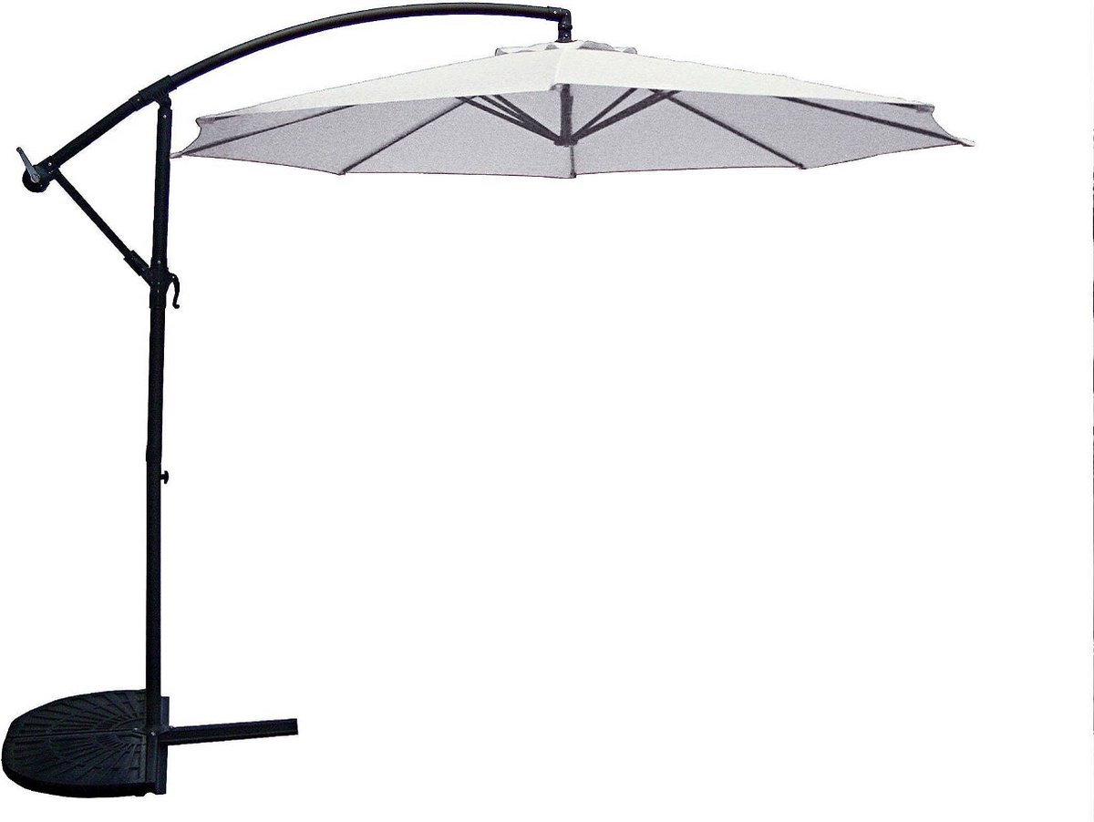 SenS-Line Menorca zweefparasol rond - ⌀ 300 cm - Ecru (8717127828449)