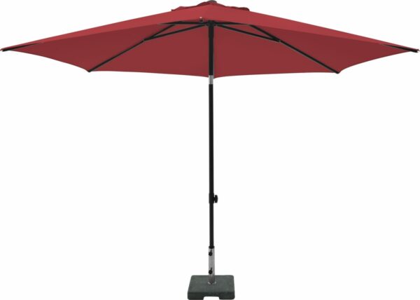 Stokparasol elba push-up 300 cm polyester brick red grade 6 zonwering (8713229052126)