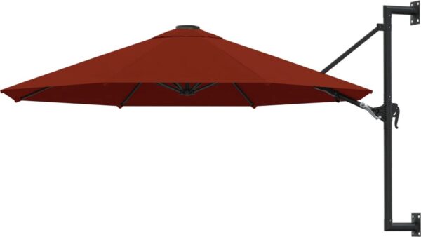 The Living Store Wandparasol - 300 x 131 cm - terracotta (8721031284628)