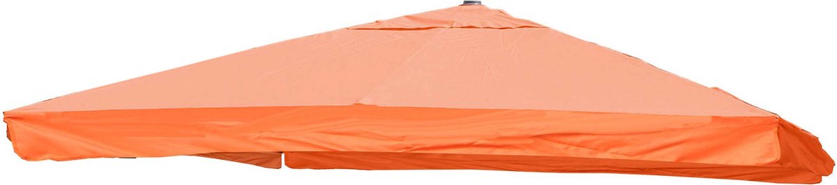 Vervangende hoes voor zweefparasol MCW-A96 met klep, parasolhoes, 3x3m (⌀4.24m) polyester 3kg ~ terracotta (4057651373263)