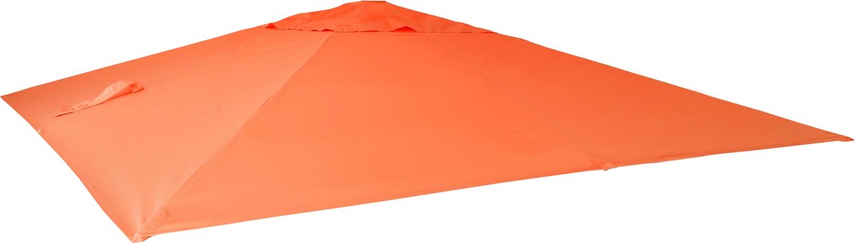 Vervangende hoes voor zweefparasol MCW-A96, parasolhoes, 3,5x3,5m (⌀4,95m) polyester 4kg ~ terracotta (4057651524269)