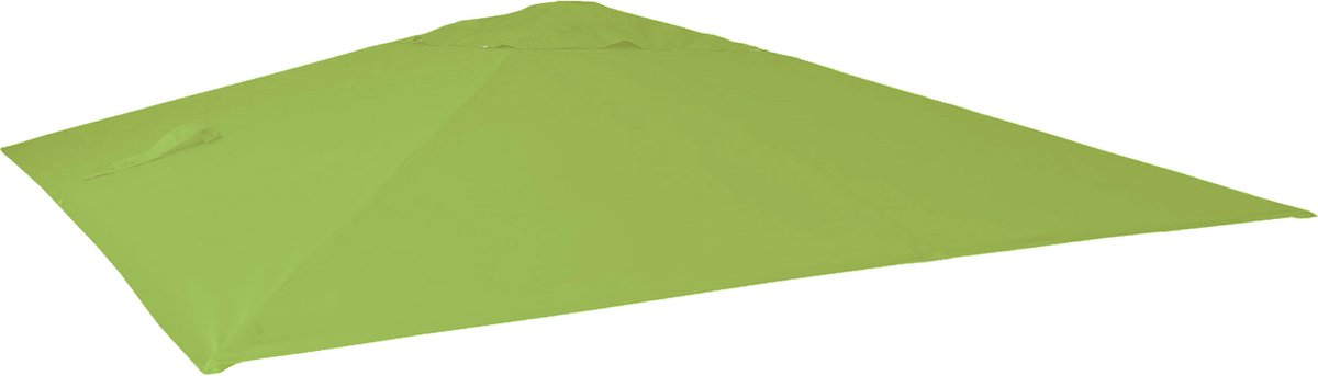 Vervangingshoes voor zweefparasol MCW-A96, parasolhoes, 3,5x3,5m (⌀4,95m) polyester 4kg ~ lichtgroen (4057651373324)