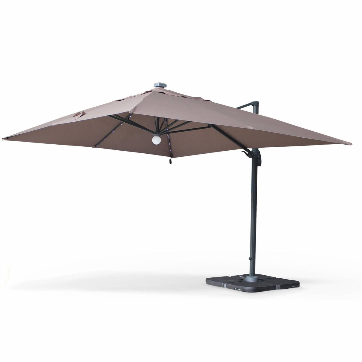 sweeek - Zweefparasol led luce - 3x4m (3760216539691)