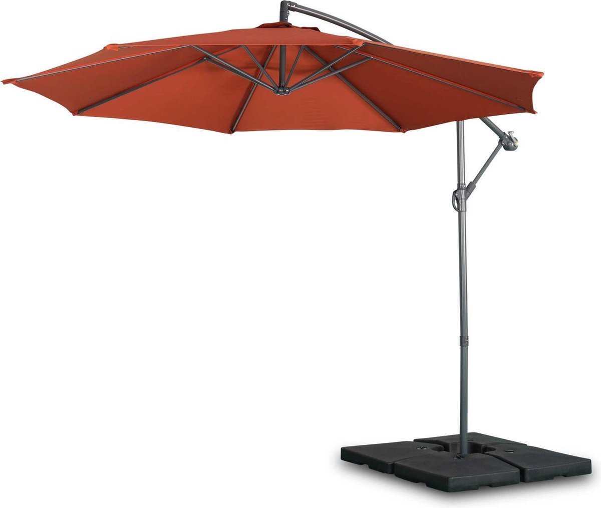 sweeek - Zweefparasol, rond, hardelot diameter 300cm excentrisch 8 baleinen (3760287189108)