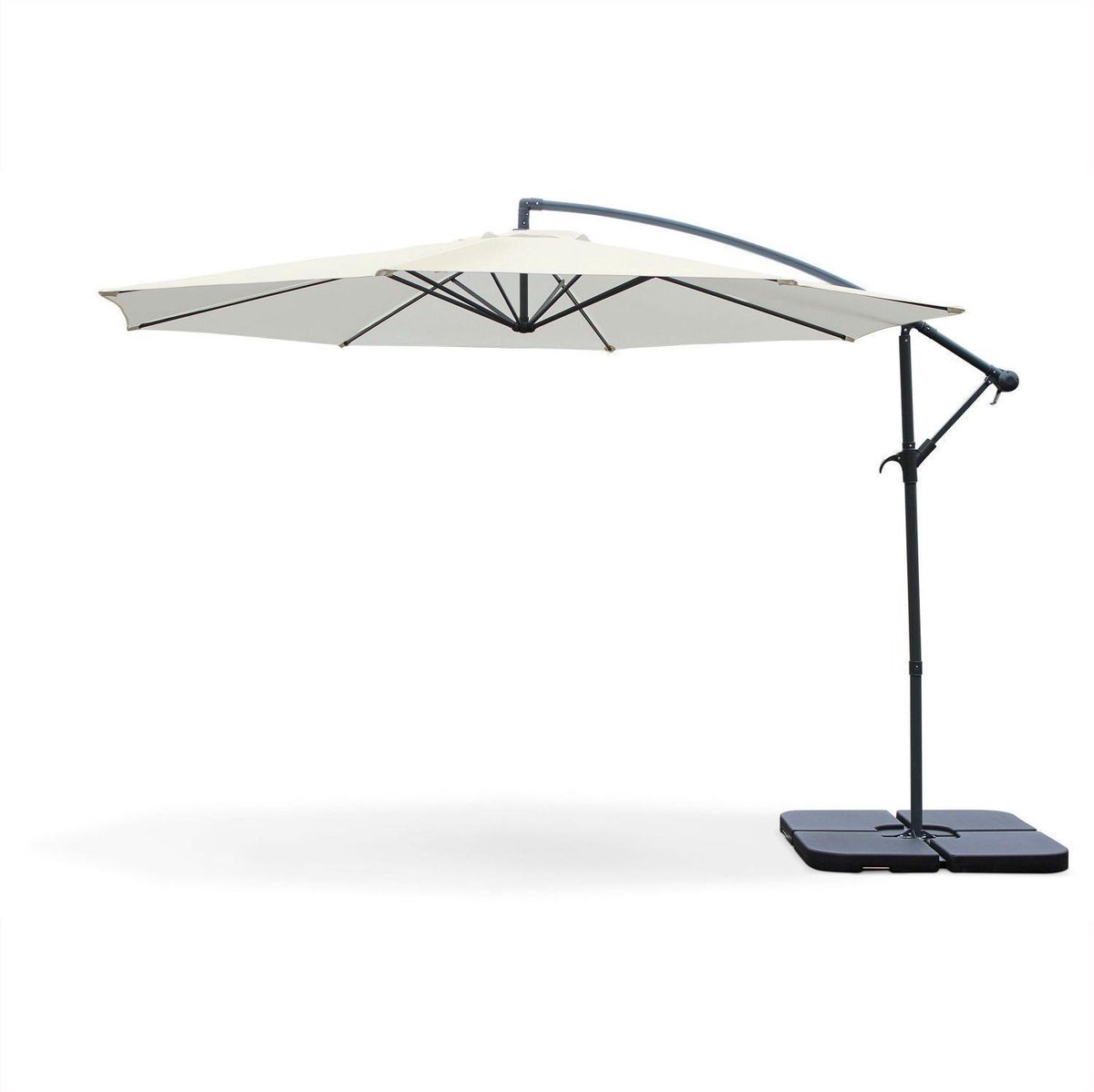 sweeek - Zweefparasol rond hardelot diameter 350cm excentrisch 8 baleinen (3760216532654)