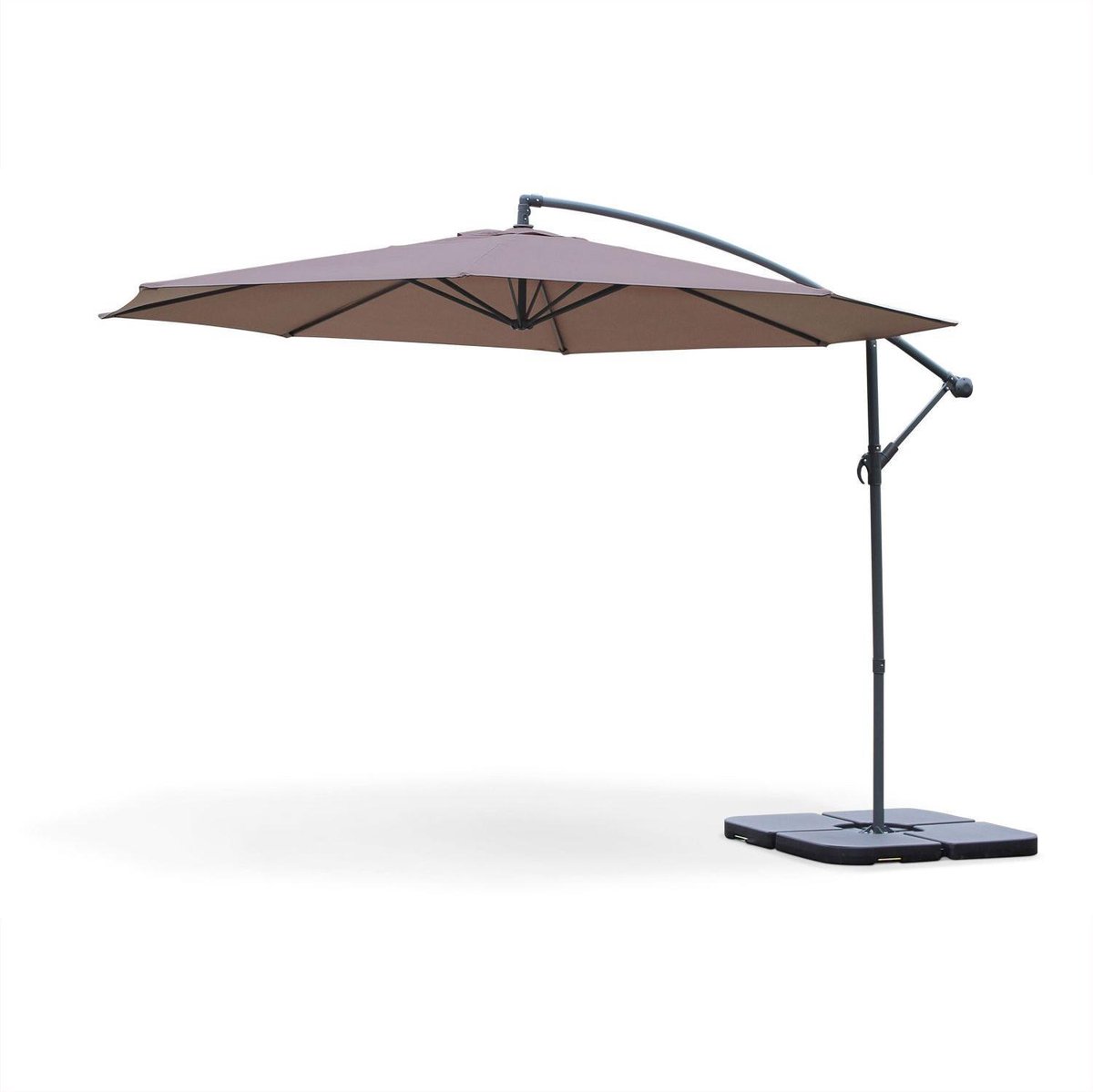 sweeek - Zweefparasol rond hardelot diameter 350cm excentrisch 8 baleinen (3760216532661)