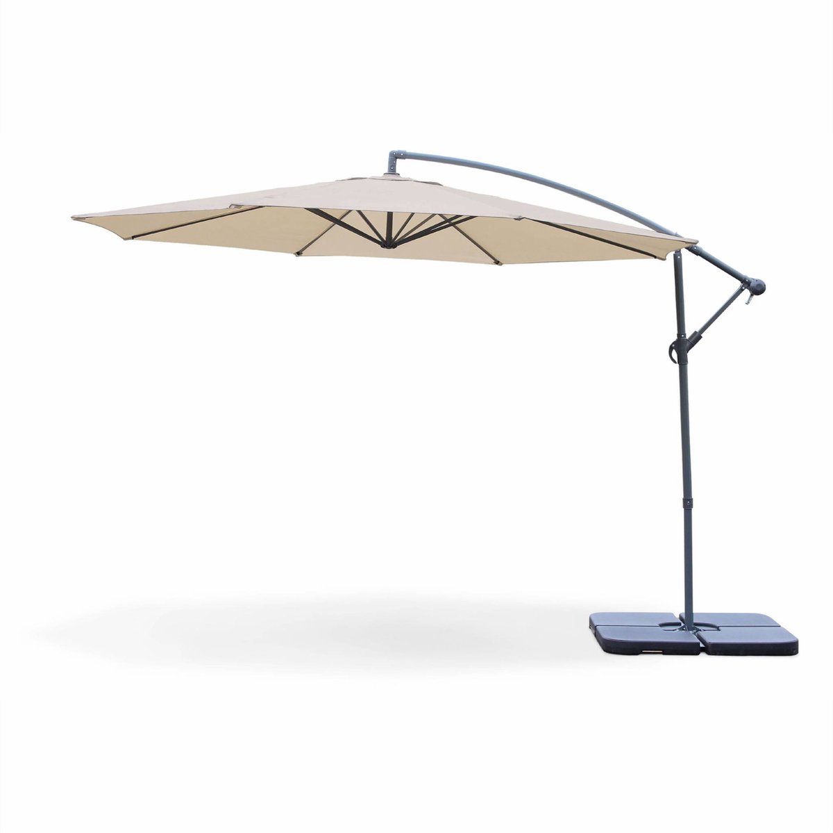 sweeek - Zweefparasol rond hardelot diameter 350cm excentrisch 8 baleinen (3760247260601)