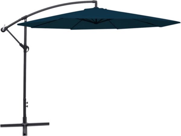 vidaXL - Zweefparasol - 3,5 - m - blauw (8718475971085)