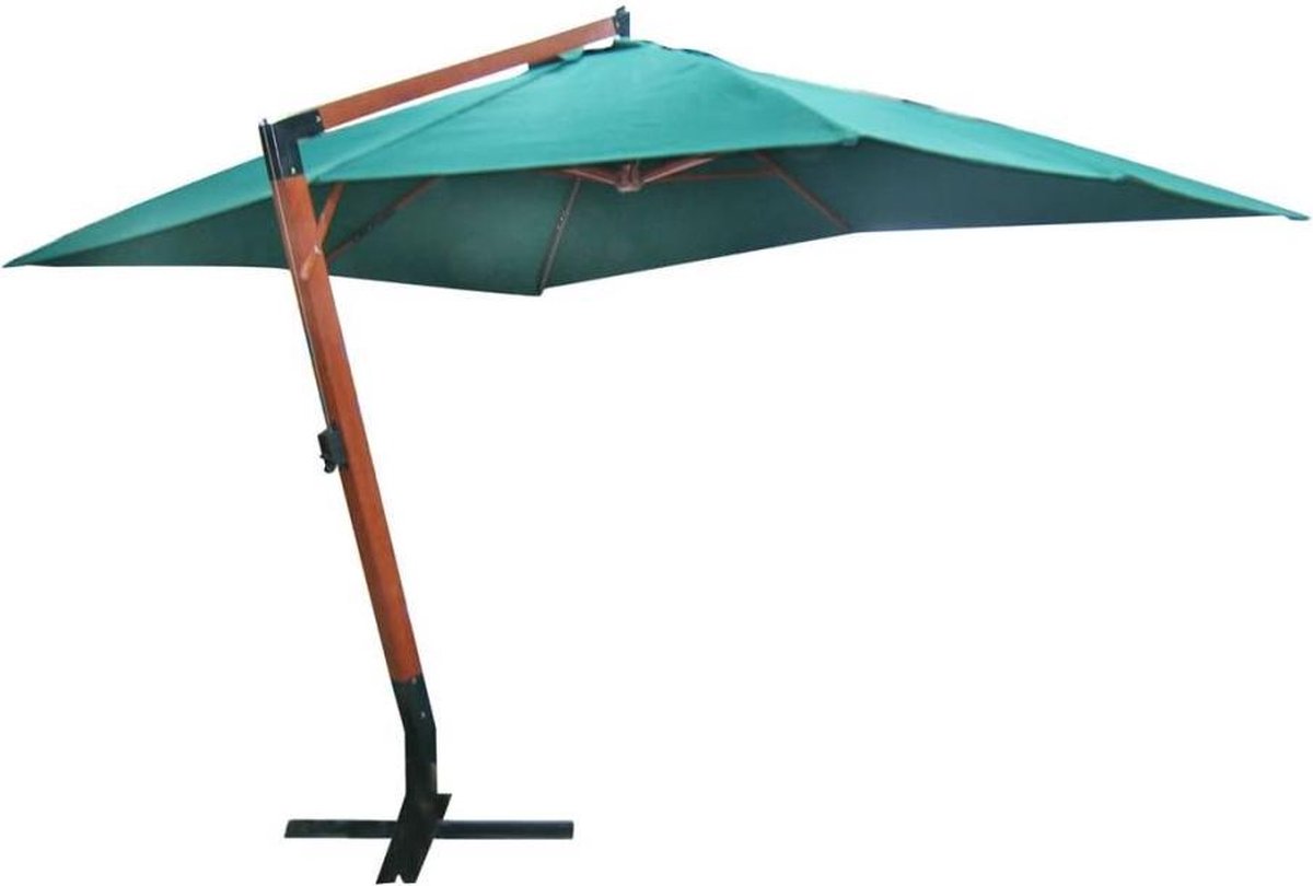 vidaXL - Zweefparasol - Melia - 300x400 - cm - groen (8718475800675)